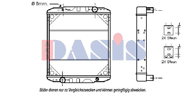 AKS DASIS radiatorius, variklio aušinimas 390400N